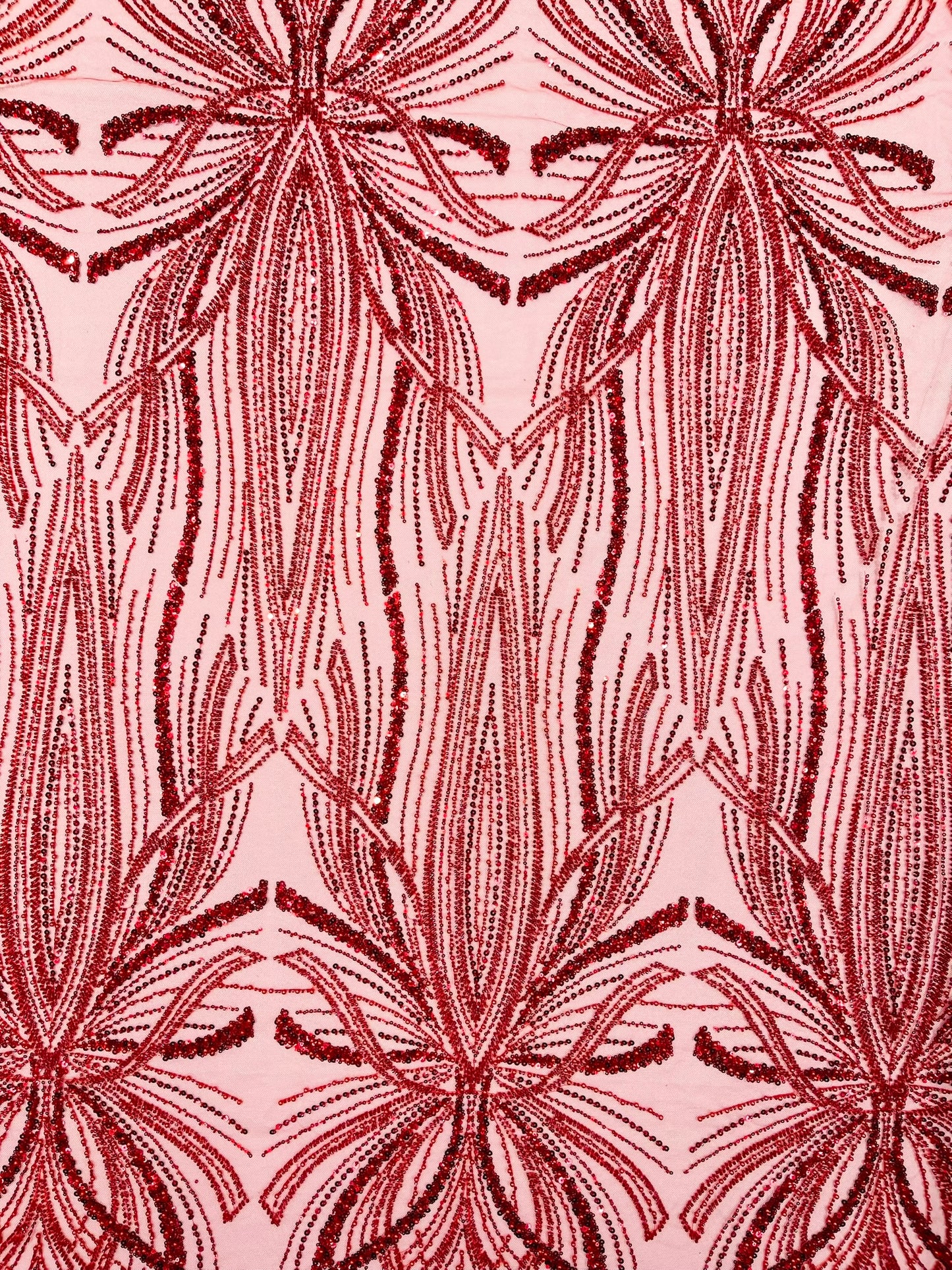 Beaded Lace Fabric, Heavy Embroidered Design on 58" Mesh for Dresses