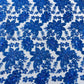 Metallic floral lace design embroidered 54" Wide | New Creations Fabric & Foam Inc.
