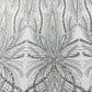 Beaded Lace Fabric, Heavy Embroidered Design on 58" Mesh for Dresses