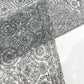 Beaded Lace Fabric, Heavy Embroidered Geometric Design on 58" Mesh