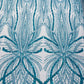 Beaded Lace Fabric, Heavy Embroidered Design on 58" Mesh for Dresses