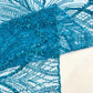 Beaded Lace Fabric, Heavy Embroidered Design on 58" Mesh for Dresses