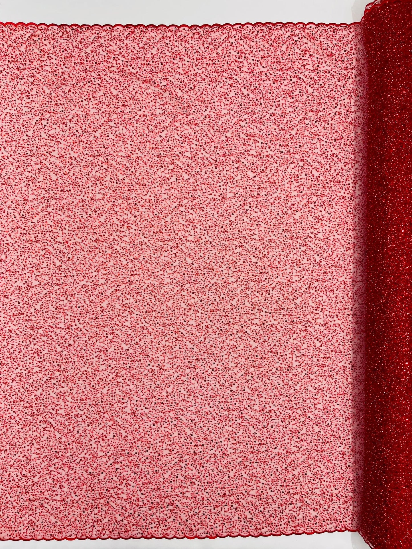 All Over Luxury Beaded Mesh with Pearls, Sequins for Wedding Dresses, Prom Gowns - New Creations Fabric & Foam Inc