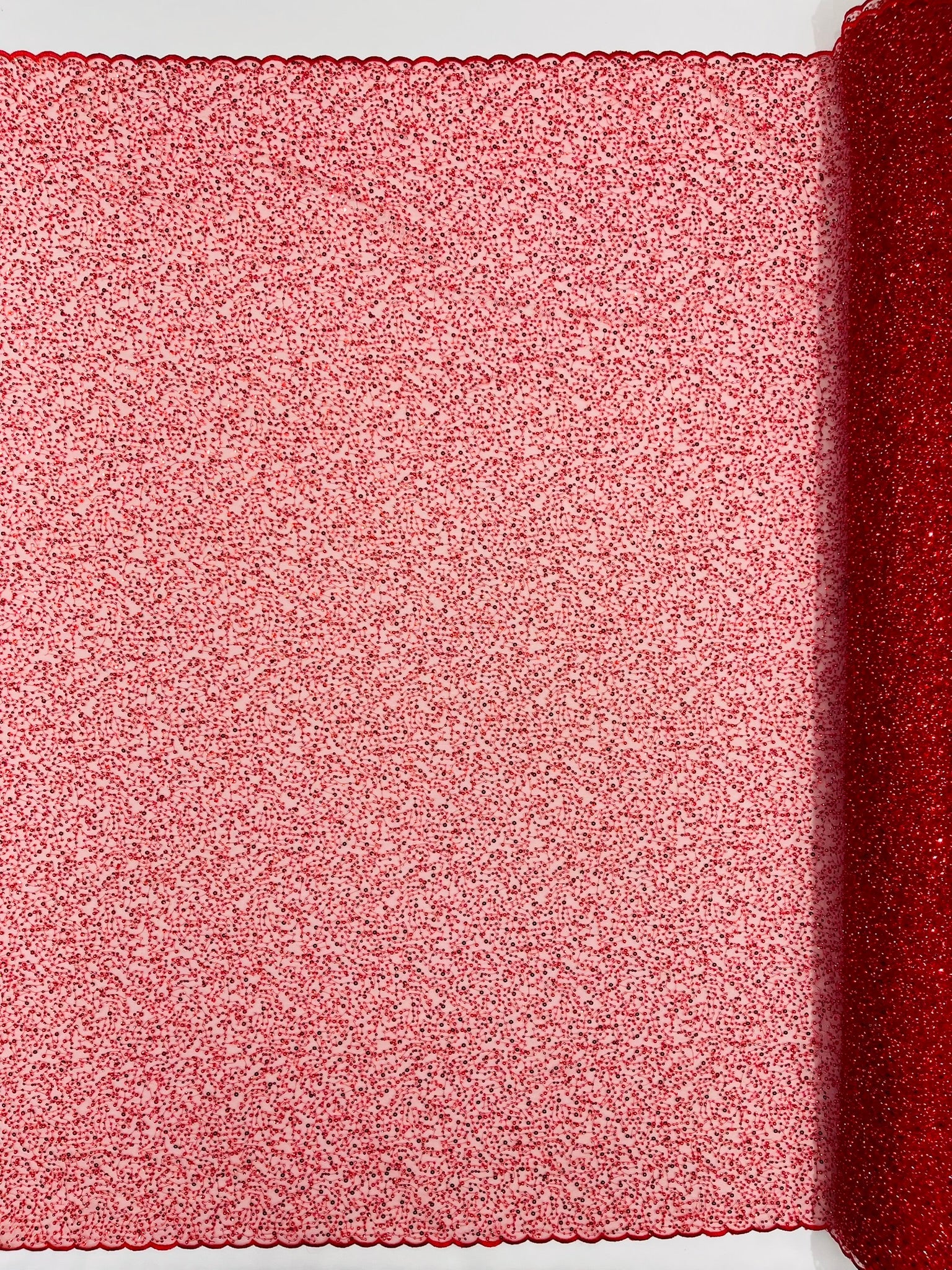 All Over Luxury Beaded Mesh with Pearls, Sequins for Wedding Dresses, Prom Gowns - New Creations Fabric & Foam Inc