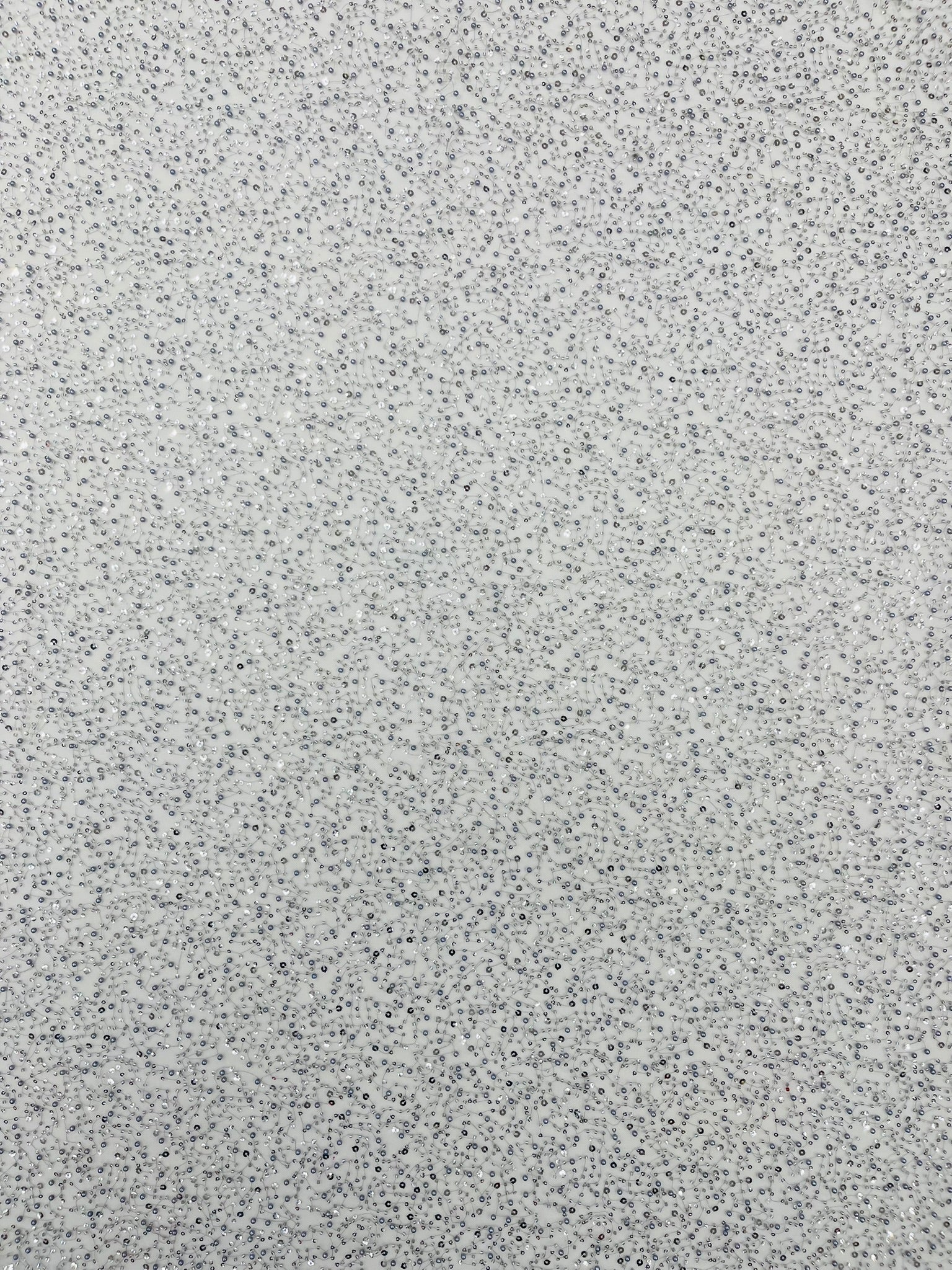 All Over Luxury Beaded Mesh with Pearls, Sequins for Wedding Dresses, Prom Gowns - New Creations Fabric & Foam Inc