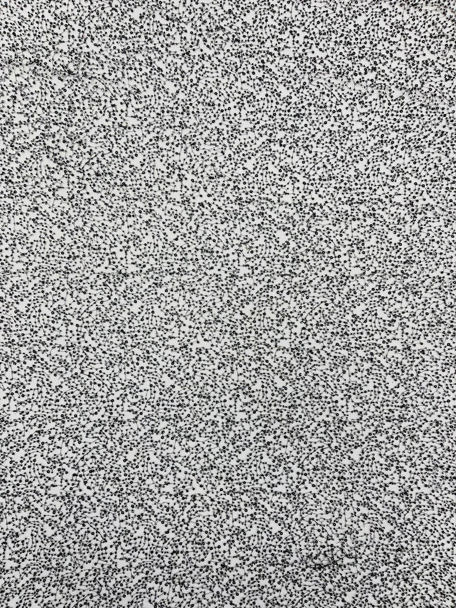 All Over Luxury Beaded Mesh with Pearls, Sequins for Wedding Dresses, Prom Gowns - New Creations Fabric & Foam Inc