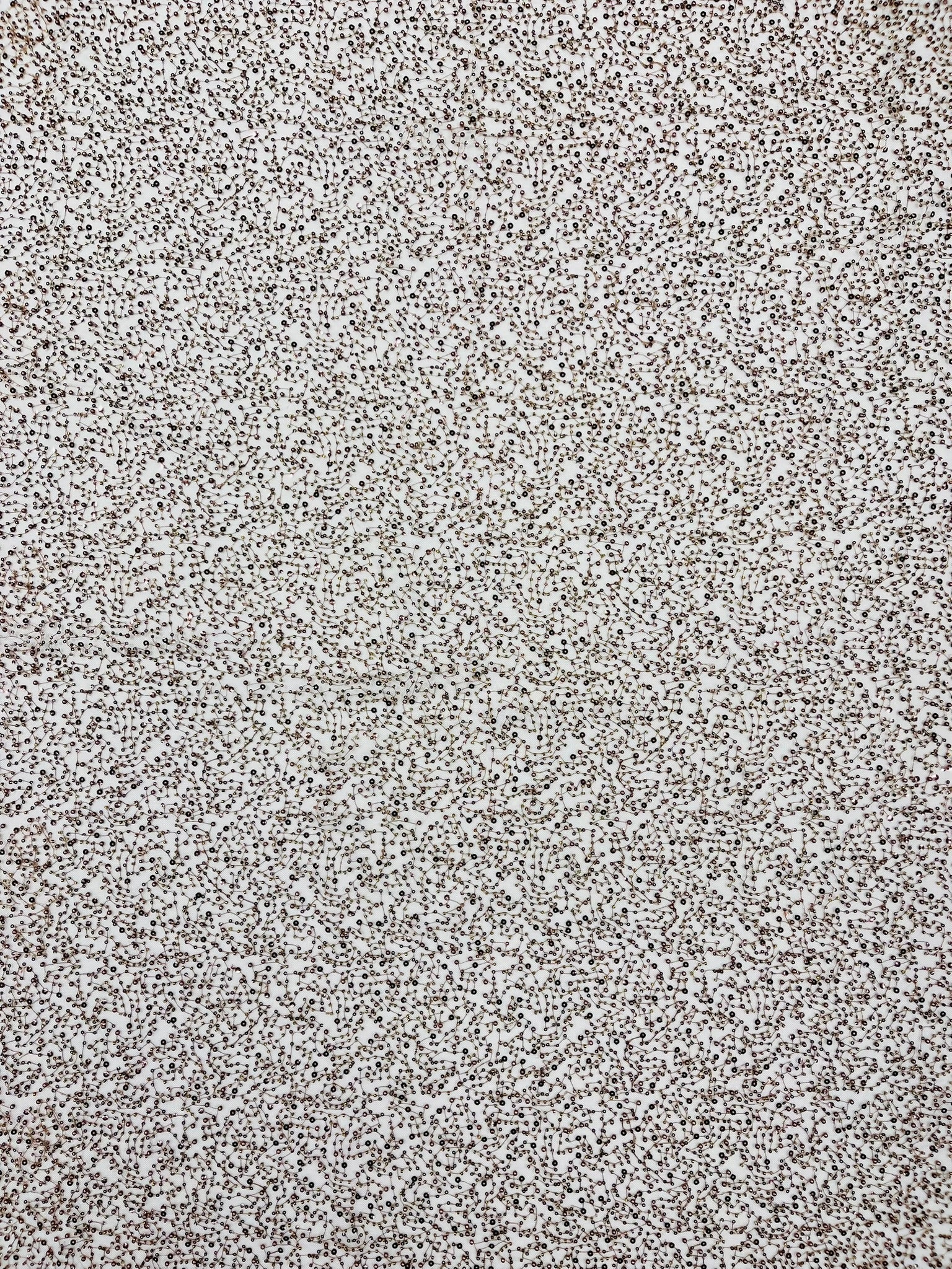 All Over Luxury Beaded Mesh with Pearls, Sequins for Wedding Dresses, Prom Gowns - New Creations Fabric & Foam Inc