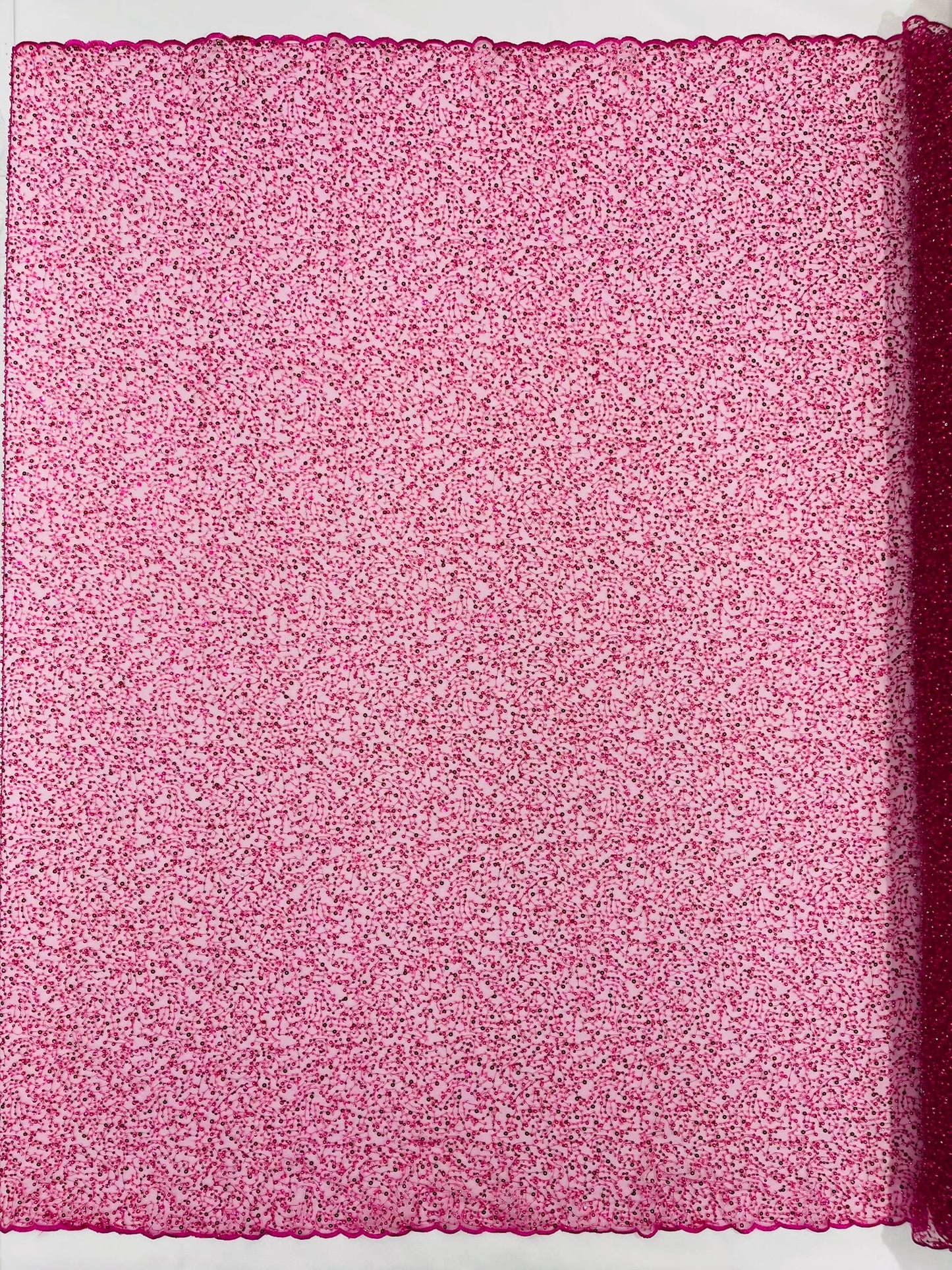 All Over Luxury Beaded Mesh with Pearls, Sequins for Wedding Dresses, Prom Gowns - New Creations Fabric & Foam Inc