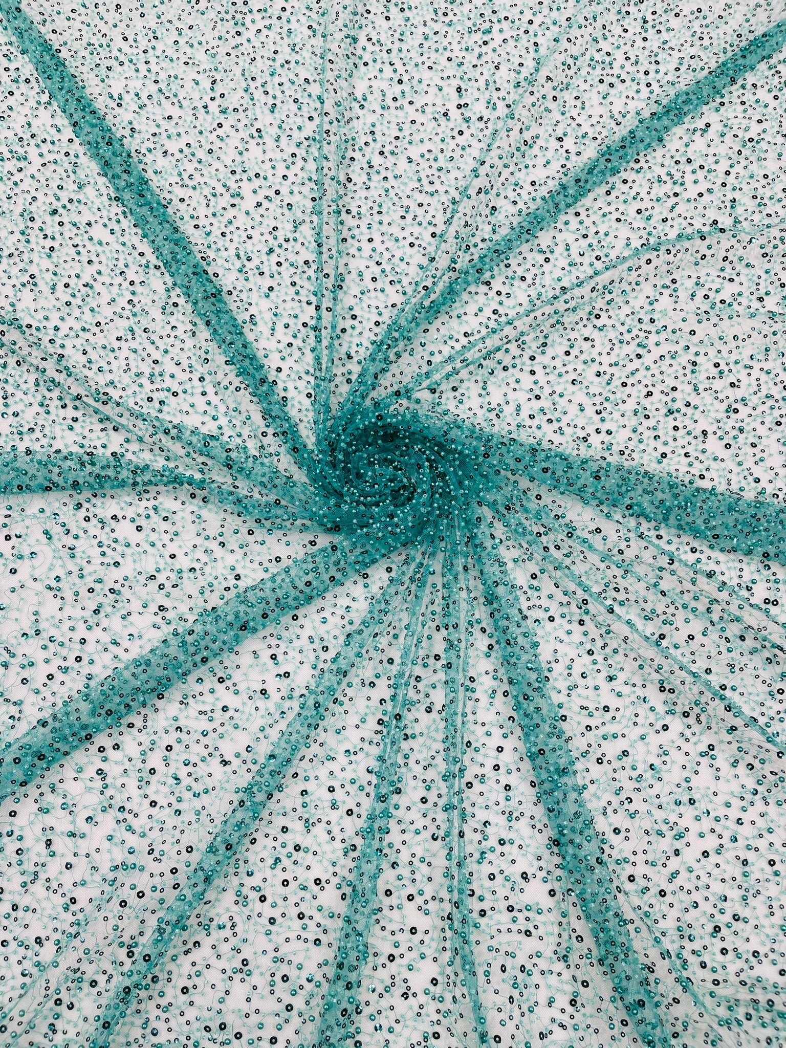 All Over Luxury Beaded Mesh with Pearls, Sequins for Wedding Dresses, Prom Gowns - New Creations Fabric & Foam Inc