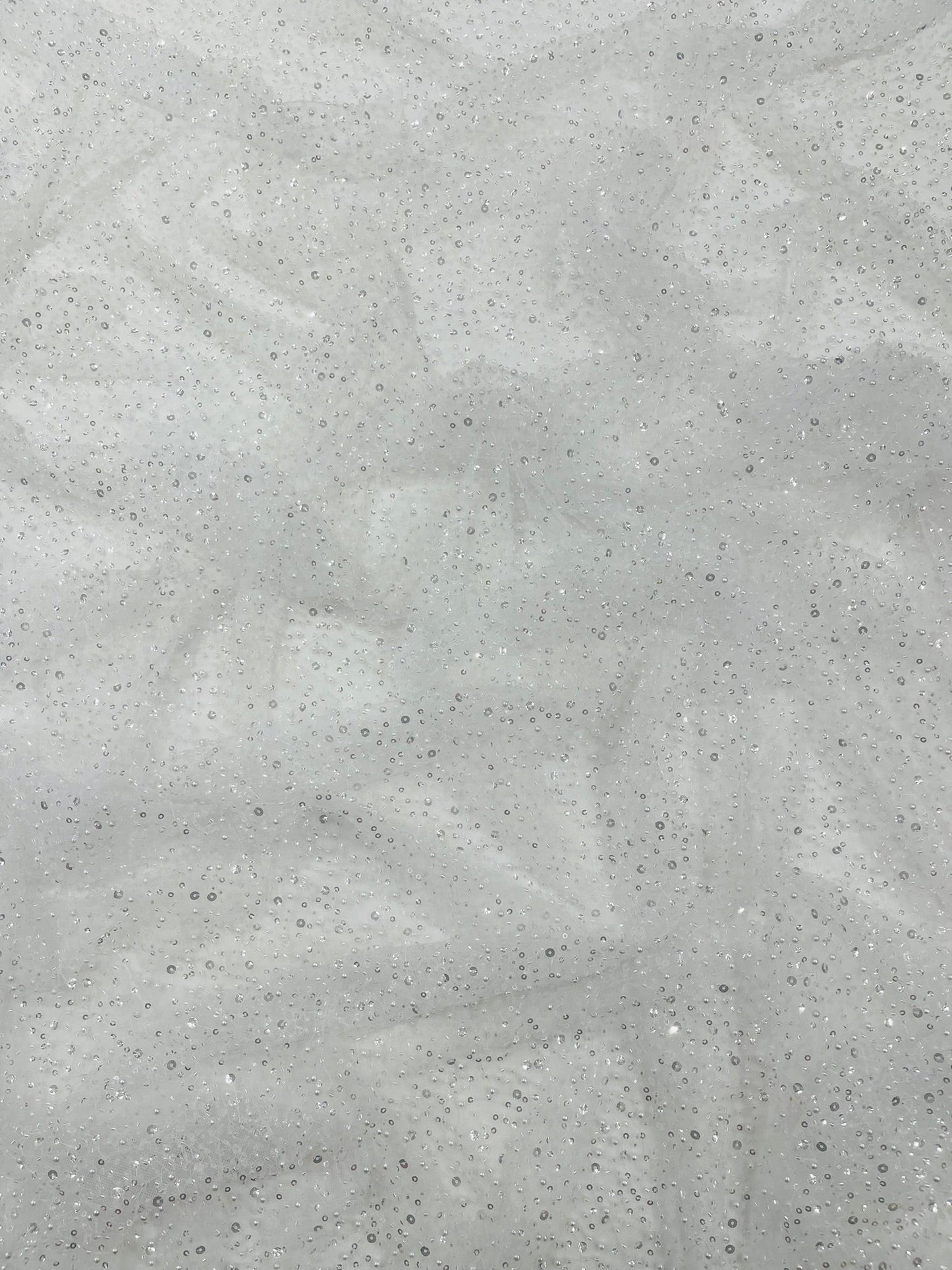 All Over Luxury Beaded Mesh with Pearls, Sequins for Wedding Dresses, Prom Gowns - New Creations Fabric & Foam Inc