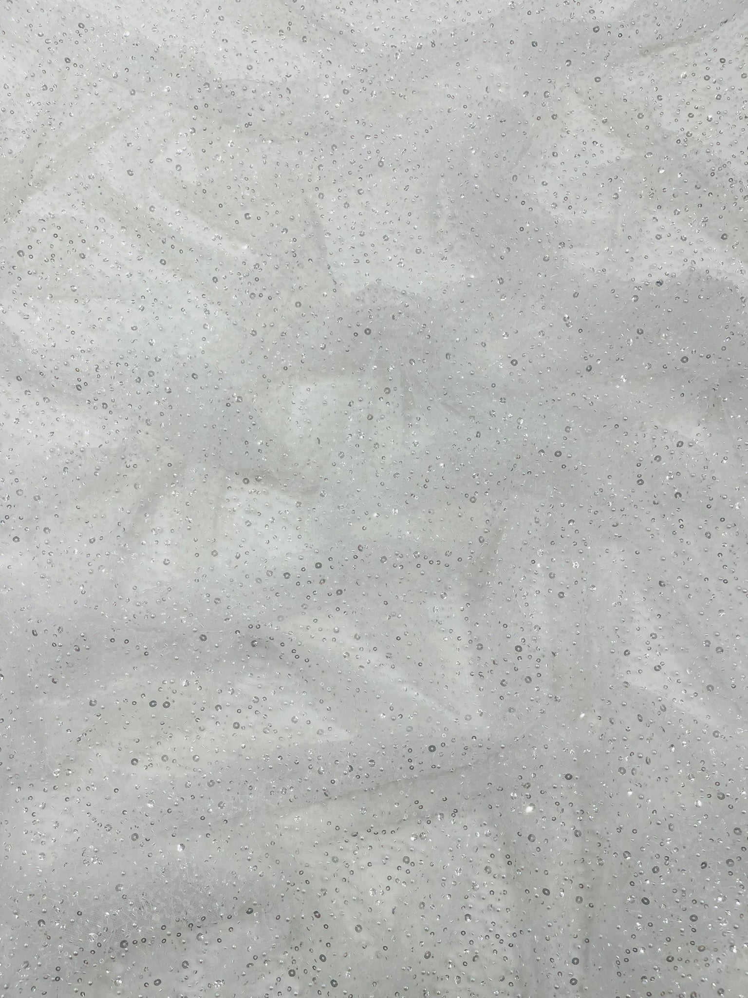 All Over Luxury Beaded Mesh with Pearls, Sequins for Wedding Dresses, Prom Gowns - New Creations Fabric & Foam Inc