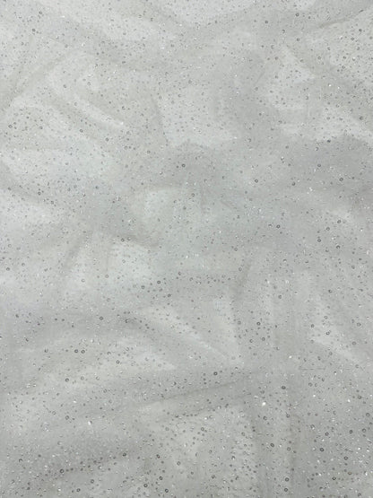 All Over Luxury Beaded Mesh with Pearls, Sequins for Wedding Dresses, Prom Gowns - New Creations Fabric & Foam Inc