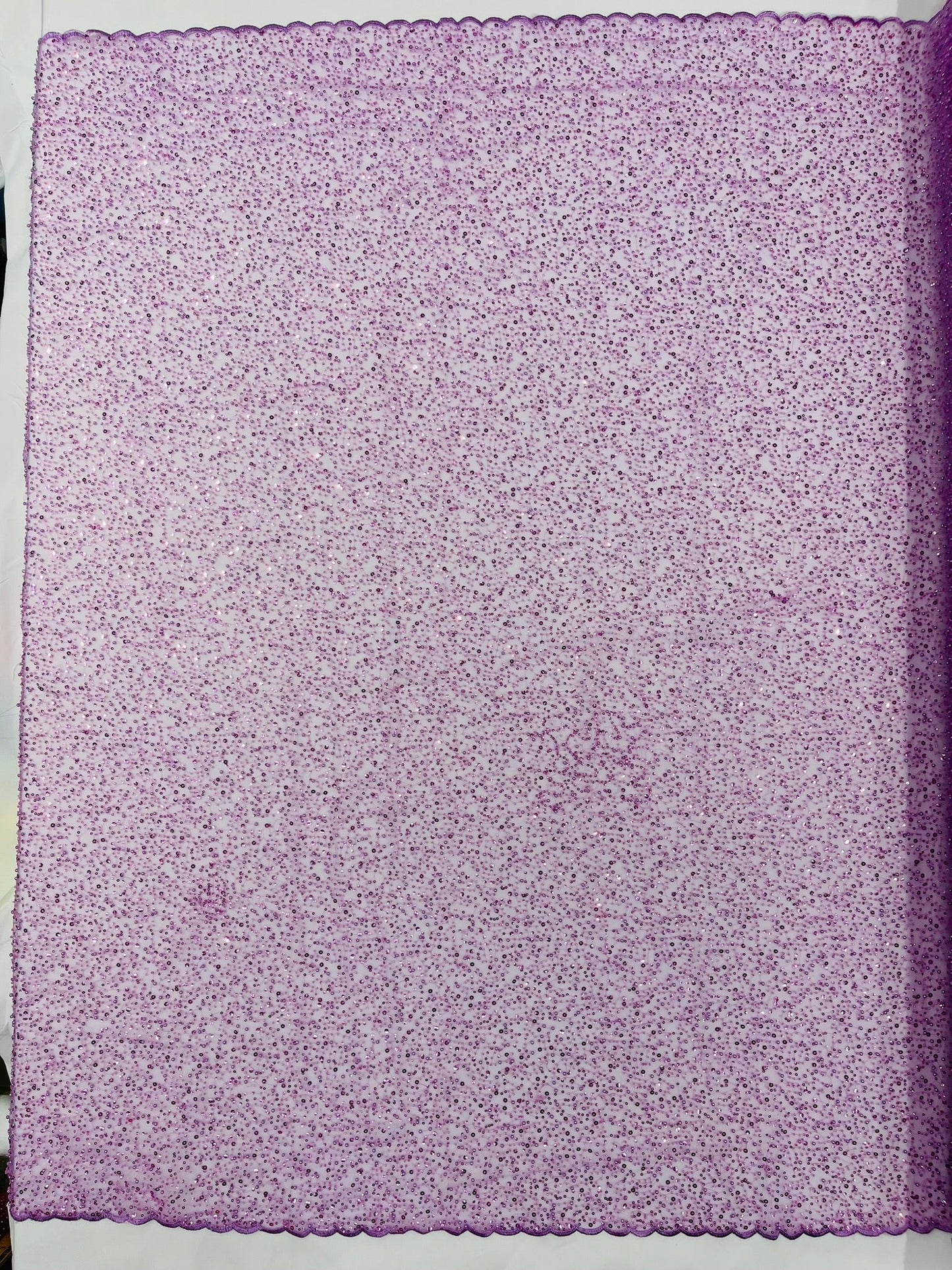 All Over Luxury Beaded Mesh with Pearls, Sequins for Wedding Dresses, Prom Gowns - New Creations Fabric & Foam Inc