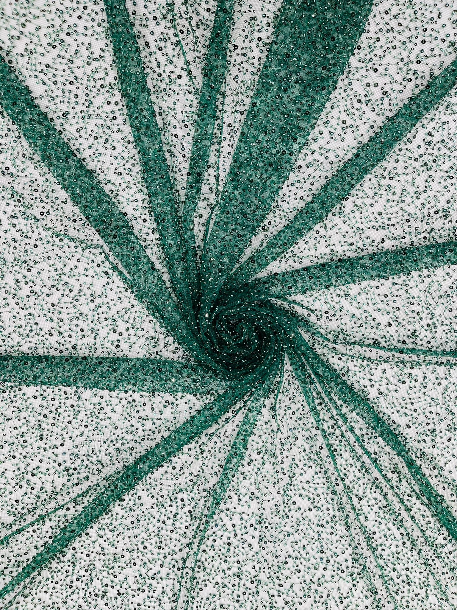 All Over Luxury Beaded Mesh with Pearls, Sequins for Wedding Dresses, Prom Gowns - New Creations Fabric & Foam Inc