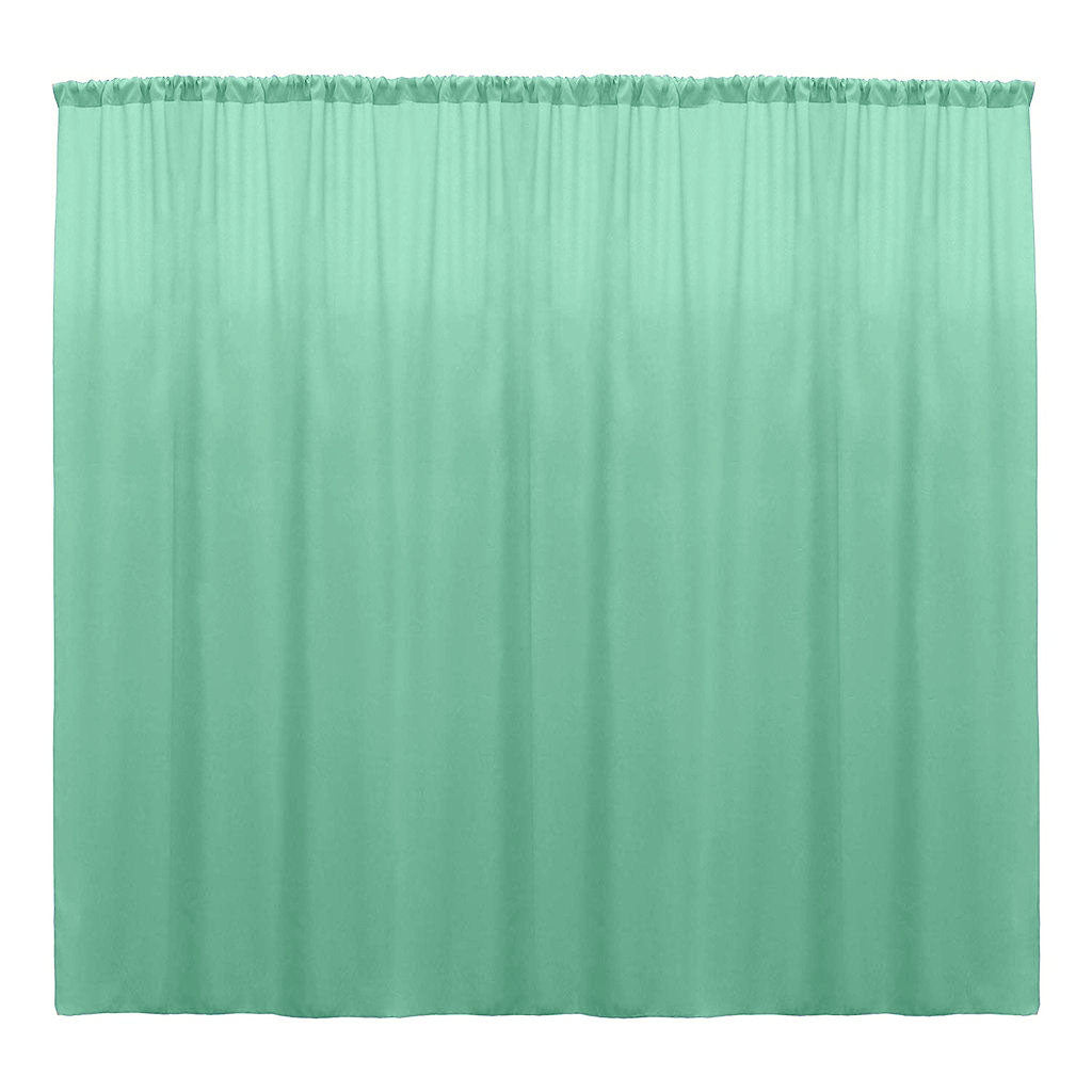 Backdrop Drape Curtain 10 Feet Wide x 10 Feet High, Polyester Poplin SEAMLESS 1 Panel. - New Creations Fabric & Foam Inc