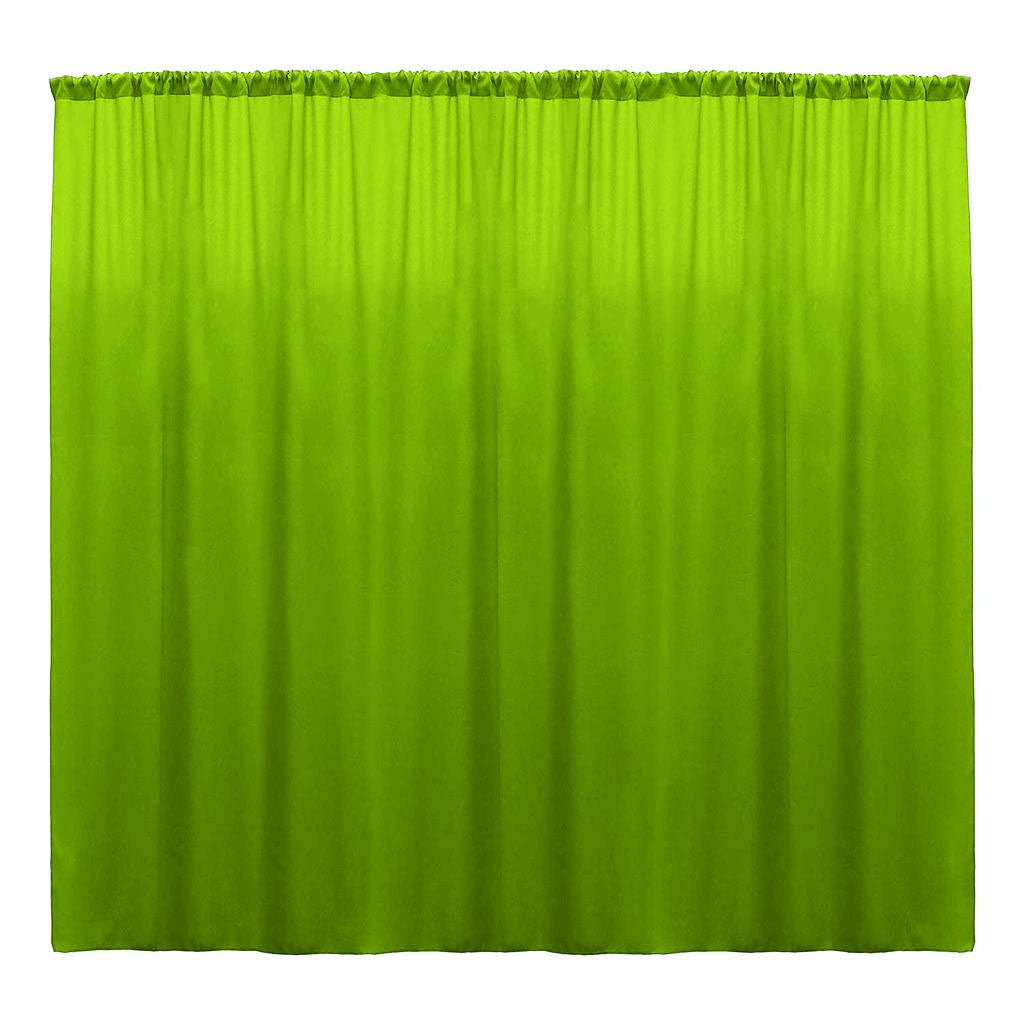 Backdrop Drape Curtain 10 Feet Wide x 10 Feet High, Polyester Poplin SEAMLESS 1 Panel. - New Creations Fabric & Foam Inc