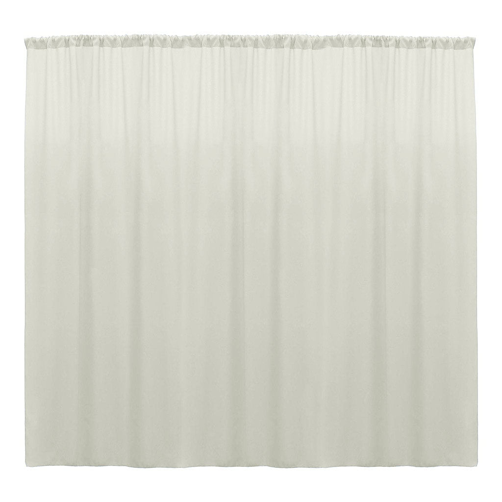 Backdrop Drape Curtain 10 Feet Wide x 10 Feet High, Polyester Poplin SEAMLESS 1 Panel. - New Creations Fabric & Foam Inc