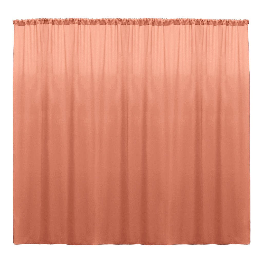 Backdrop Drape Curtain 10 Feet Wide x 10 Feet High, Polyester Poplin SEAMLESS 1 Panel. - New Creations Fabric & Foam Inc