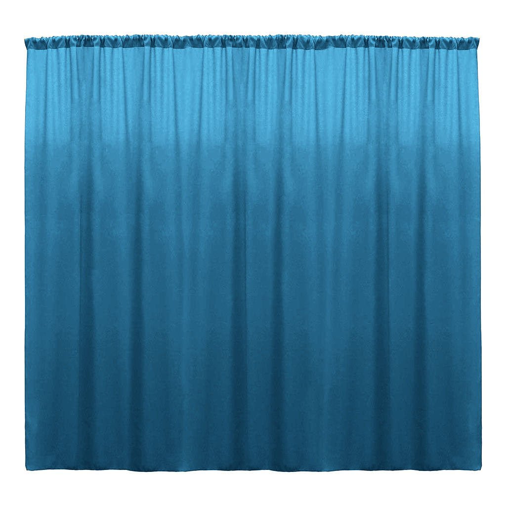 Backdrop Drape Curtain 10 Feet Wide x 10 Feet High, Polyester Poplin SEAMLESS 1 Panel. - New Creations Fabric & Foam Inc