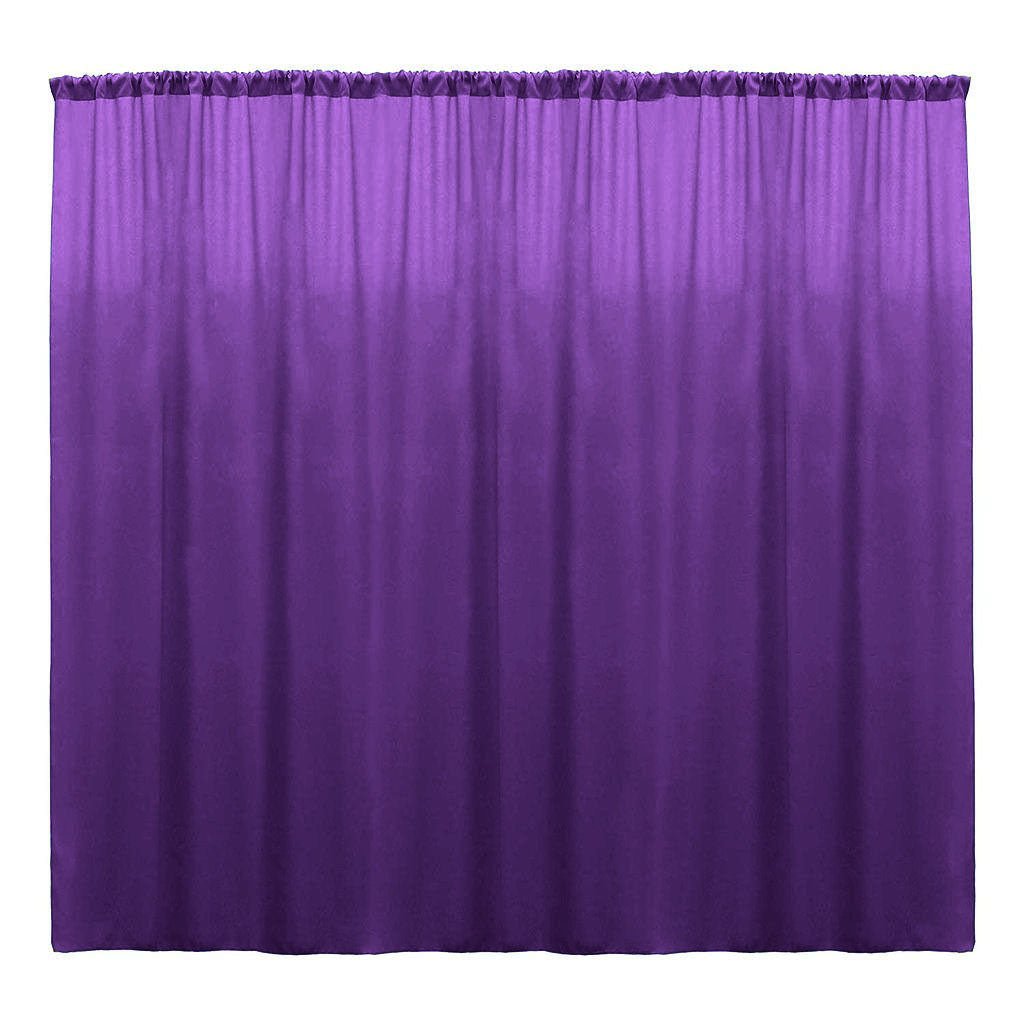 Backdrop Drape Curtain 10 Feet Wide x 10 Feet High, Polyester Poplin SEAMLESS 1 Panel. - New Creations Fabric & Foam Inc