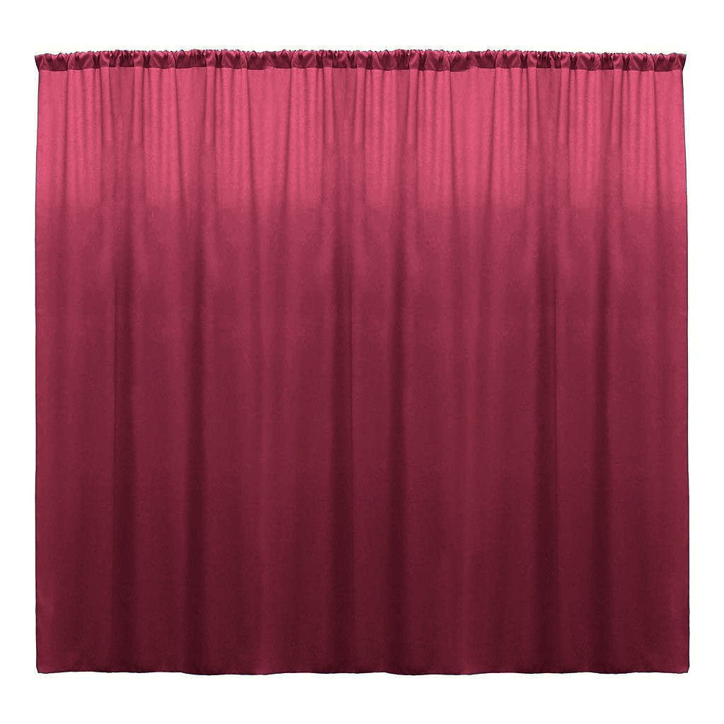 Backdrop Drape Curtain 10 Feet Wide x 10 Feet High, Polyester Poplin SEAMLESS 1 Panel. - New Creations Fabric & Foam Inc