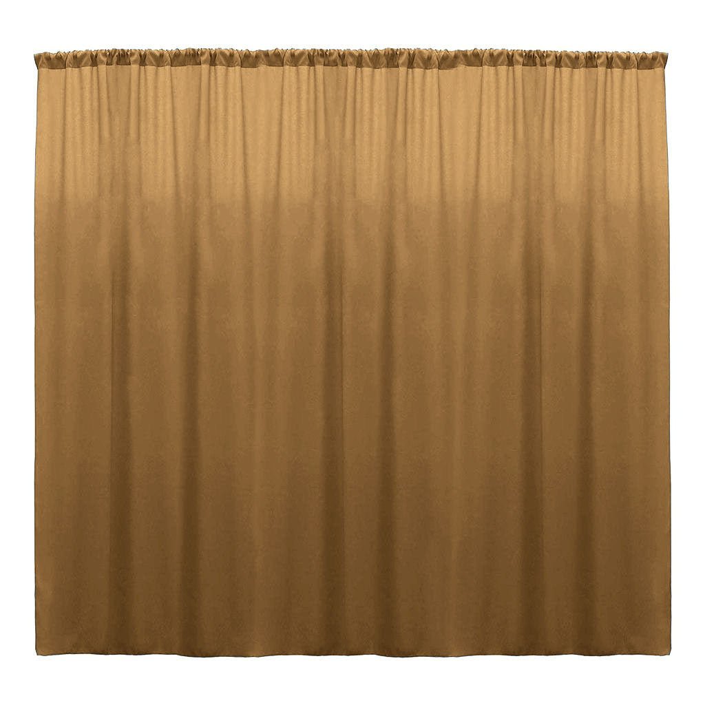Backdrop Drape Curtain 10 Feet Wide x 15 Feet High, Polyester Poplin SEAMLESS 1 Panel. - New Creations Fabric & Foam Inc
