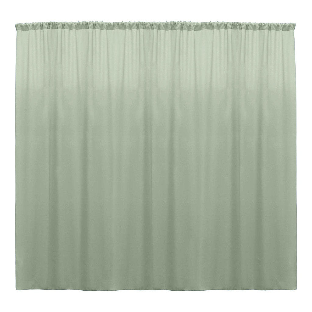Backdrop Drape Curtain 10 Feet Wide x 15 Feet High, Polyester Poplin SEAMLESS 1 Panel. - New Creations Fabric & Foam Inc