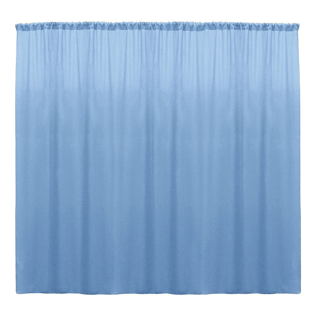 Backdrop Drape Curtain 10 Feet Wide x 20 Feet High, Polyester Poplin SEAMLESS 1 Panel. - New Creations Fabric & Foam Inc
