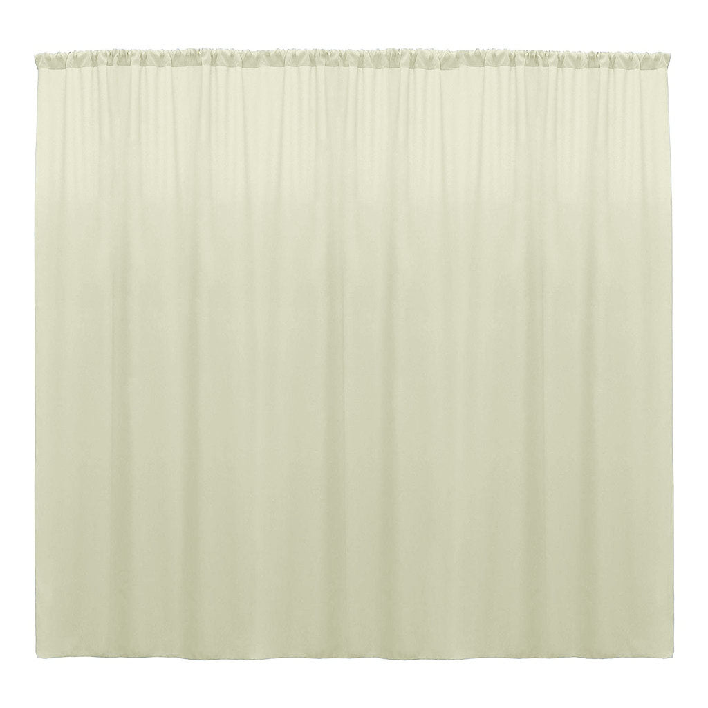 Backdrop Drape Curtain 10 Feet Wide x 6 Feet High, Polyester Poplin SEAMLESS 1 Panel. - New Creations Fabric & Foam Inc