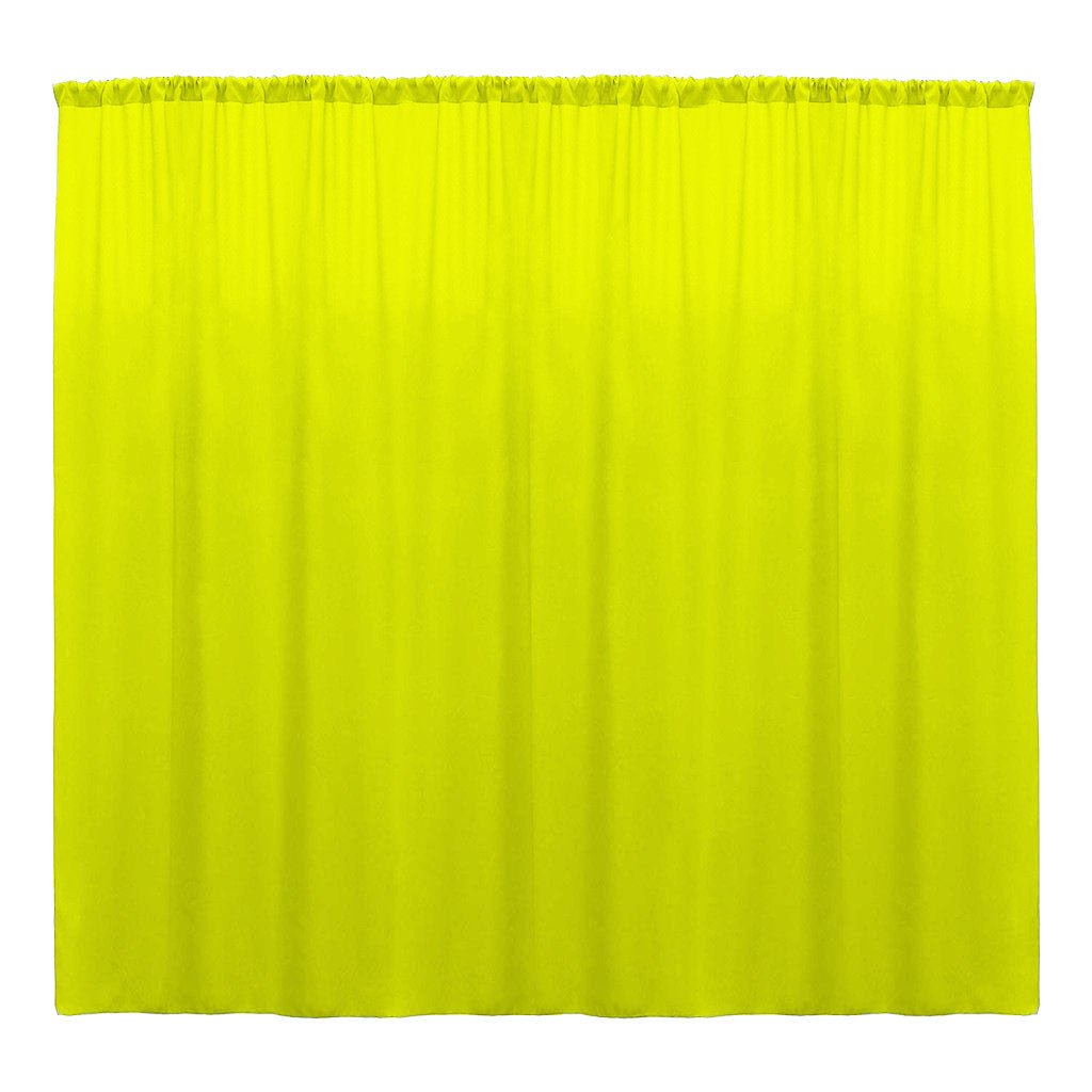 Backdrop Drape Curtain 10 Feet Wide x 6 Feet High, Polyester Poplin SEAMLESS 1 Panel. - New Creations Fabric & Foam Inc
