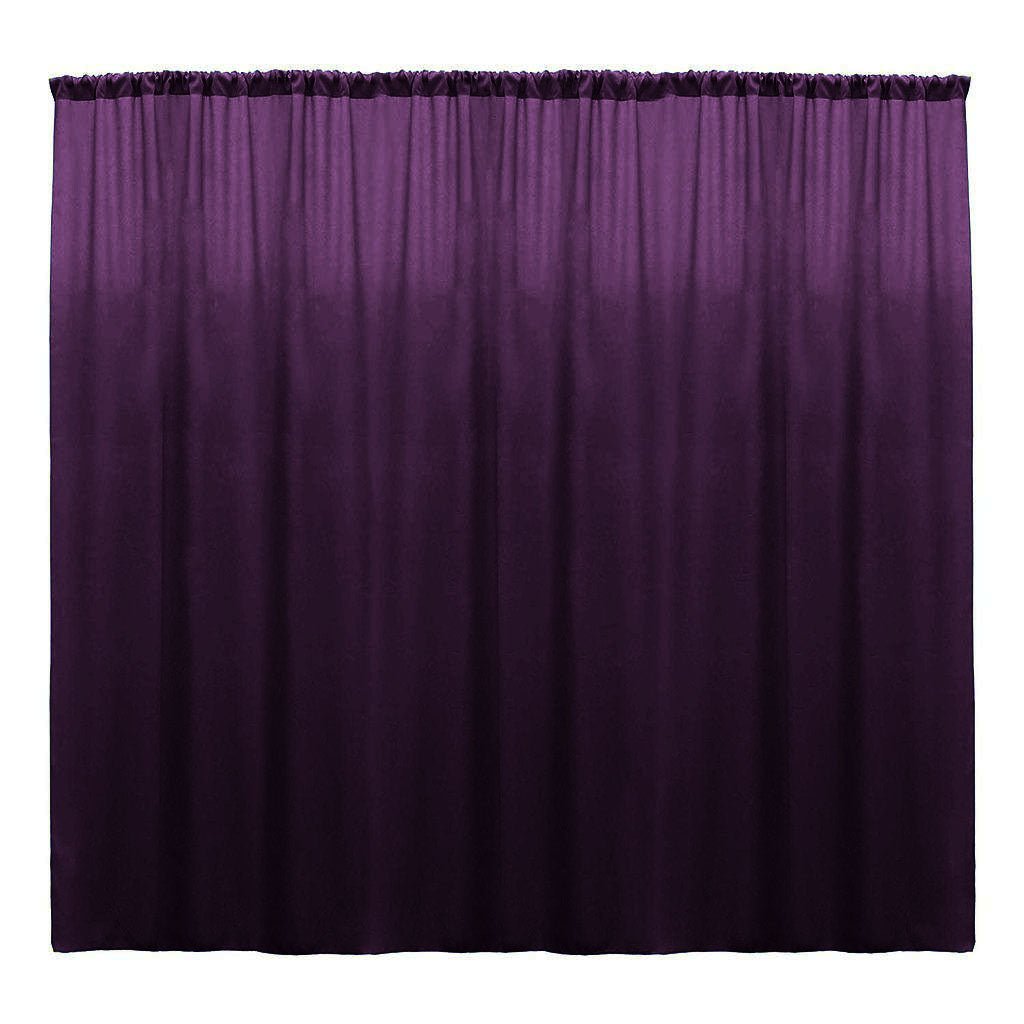 Backdrop Drape Curtain 10 Feet Wide x 6 Feet High, Polyester Poplin SEAMLESS 1 Panel. - New Creations Fabric & Foam Inc