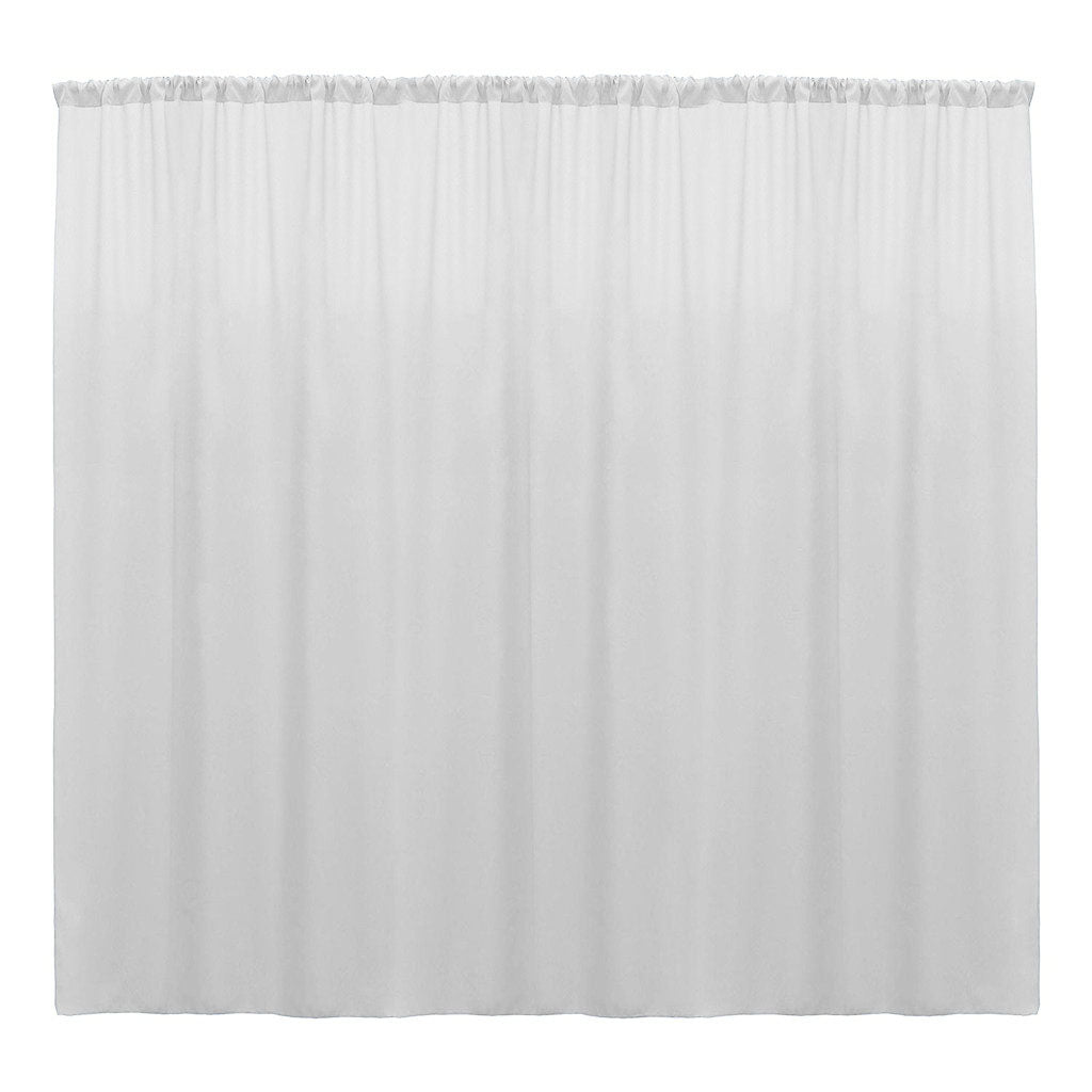 Backdrop Drape Curtain 10 Feet Wide x 6 Feet High, Polyester Poplin SEAMLESS 1 Panel. - New Creations Fabric & Foam Inc