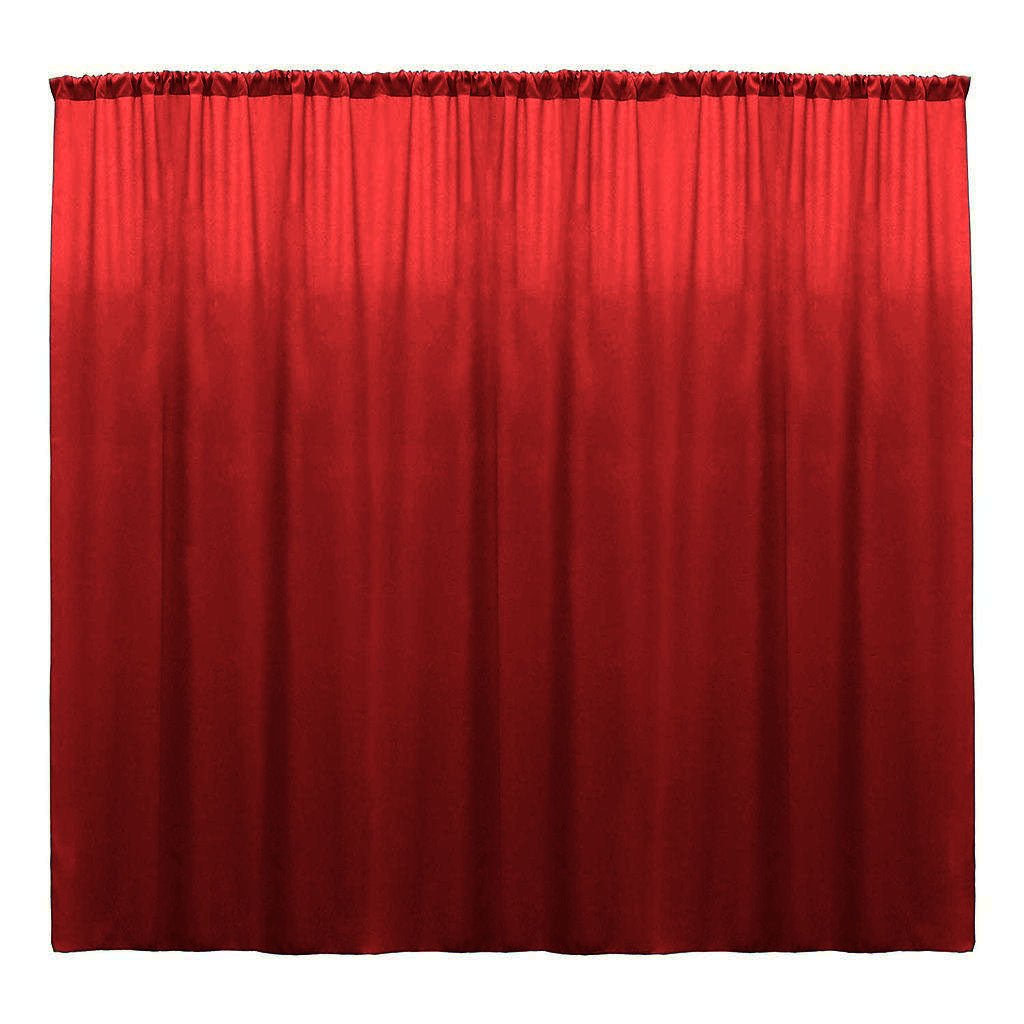 Backdrop Drape Curtain 10 Feet Wide x 6 Feet High, Polyester Poplin SEAMLESS 1 Panel. - New Creations Fabric & Foam Inc