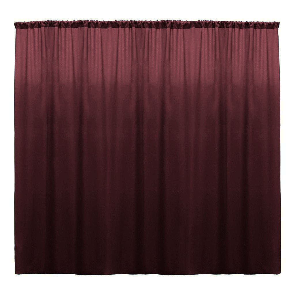 Backdrop Drape Curtain 10 Feet Wide x 6 Feet High, Polyester Poplin SEAMLESS 1 Panel. - New Creations Fabric & Foam Inc