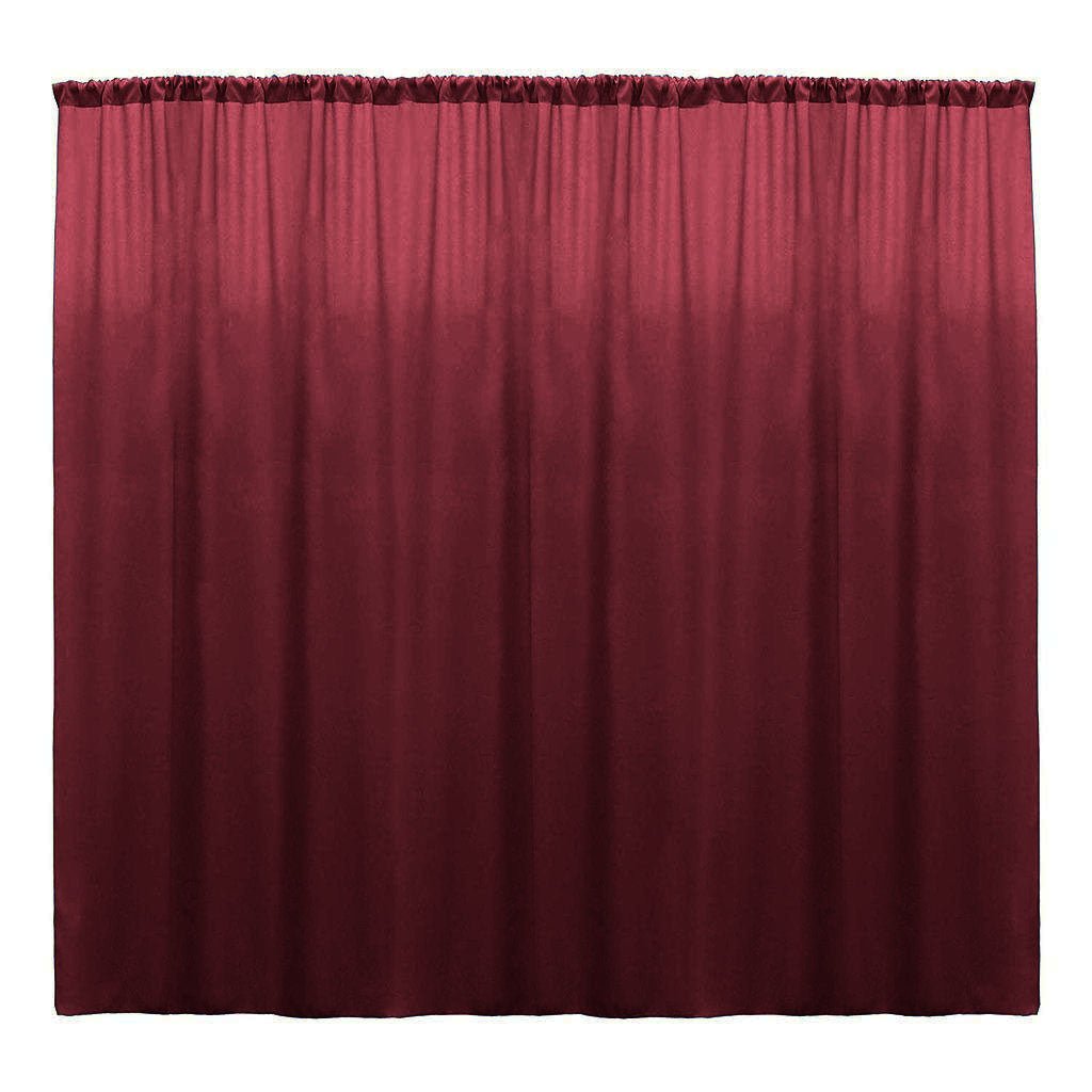 Backdrop Drape Curtain 10 Feet Wide x 6 Feet High, Polyester Poplin SEAMLESS 1 Panel. - New Creations Fabric & Foam Inc
