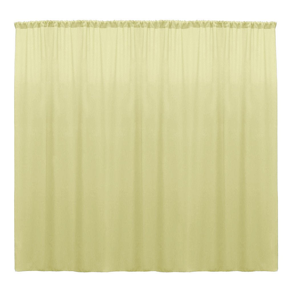 Backdrop Drape Curtain 10 Feet Wide x 9 Feet High, Polyester Poplin SEAMLESS 1 Panel. - New Creations Fabric & Foam Inc