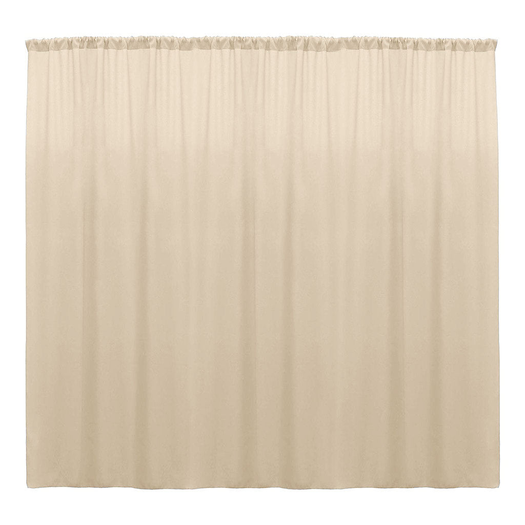 Backdrop Drape Curtain 10 Feet Wide x 9 Feet High, Polyester Poplin SEAMLESS 1 Panel. - New Creations Fabric & Foam Inc