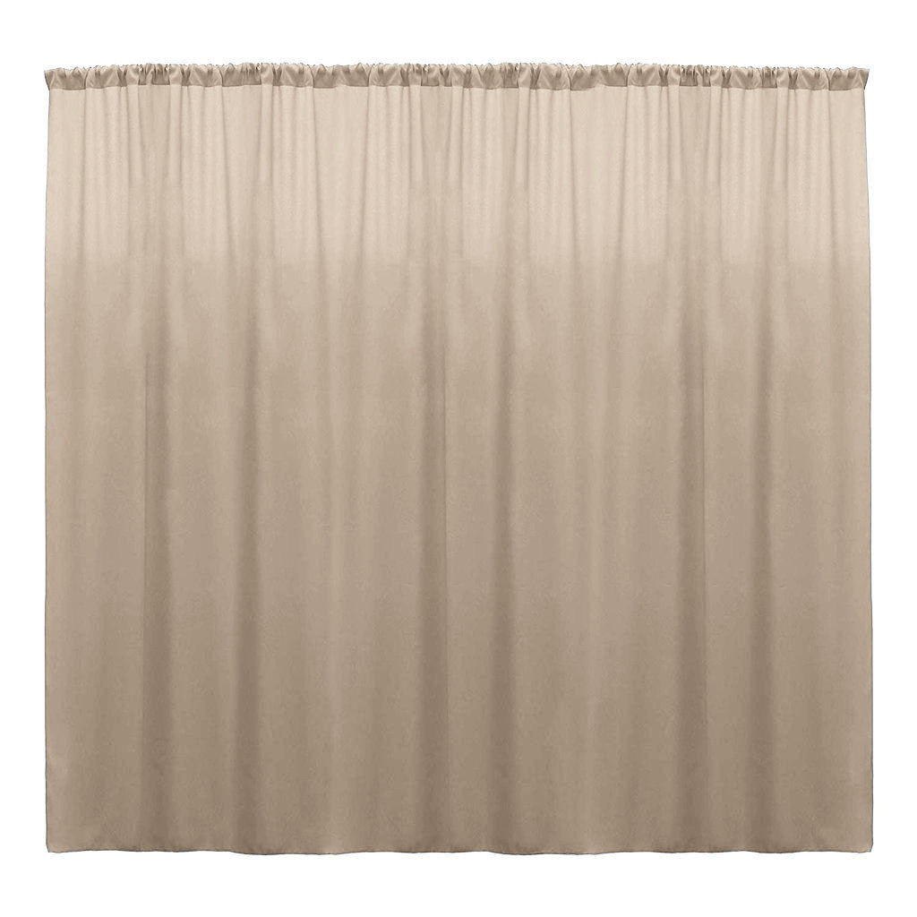 Backdrop Drape Curtain 10 Feet Wide x 9 Feet High, Polyester Poplin SEAMLESS 1 Panel. - New Creations Fabric & Foam Inc