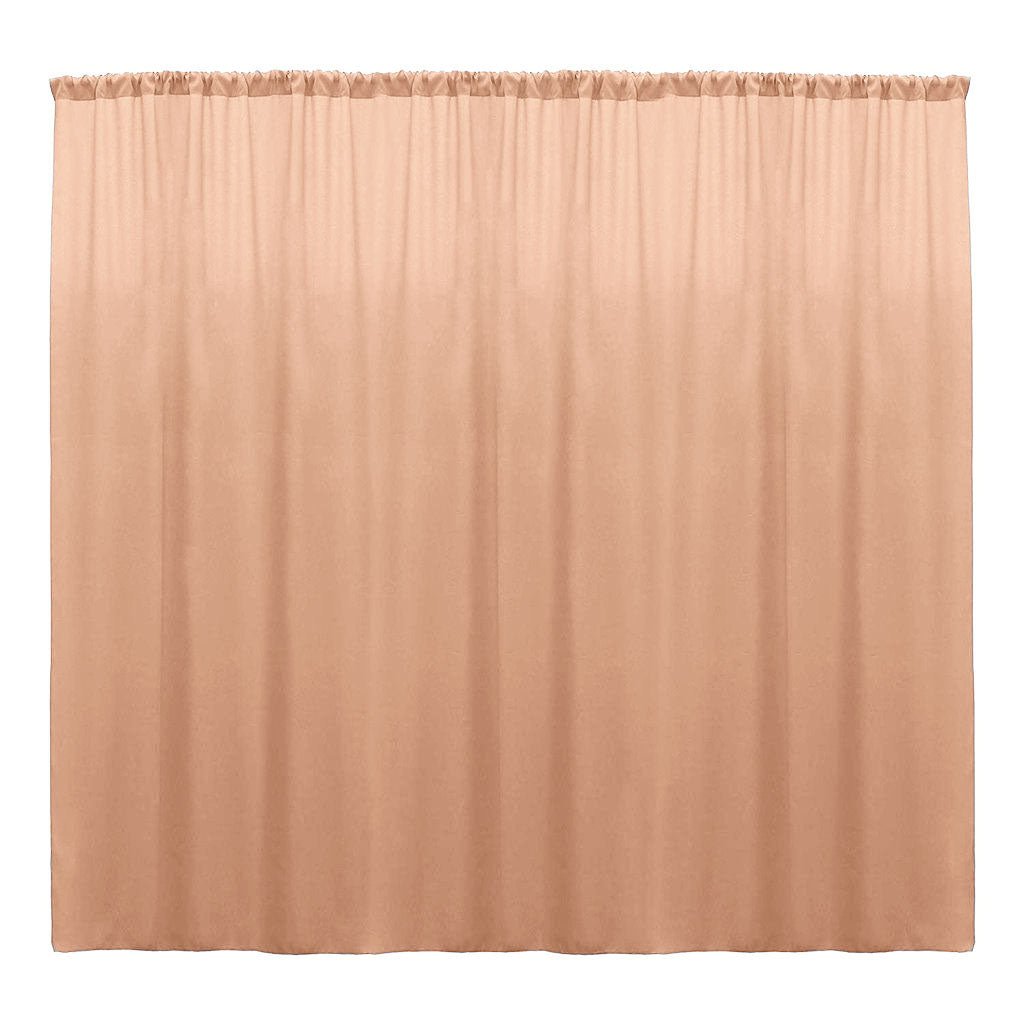 Backdrop Drape Curtain 10 Feet Wide x 9 Feet High, Polyester Poplin SEAMLESS 1 Panel. - New Creations Fabric & Foam Inc