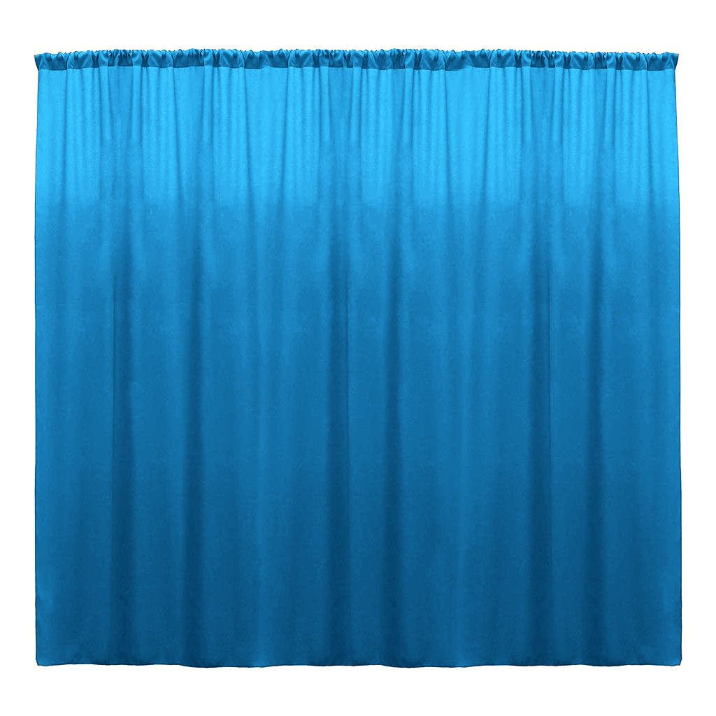 Backdrop Drape Curtain 10 Feet Wide x 9 Feet High, Polyester Poplin SEAMLESS 1 Panel. - New Creations Fabric & Foam Inc