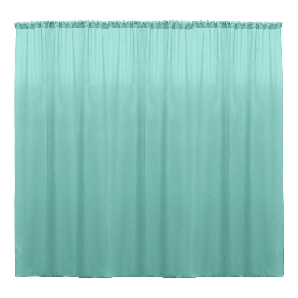 Backdrop Drape Curtain 10 Feet Wide x 9 Feet High, Polyester Poplin SEAMLESS 1 Panel. - New Creations Fabric & Foam Inc