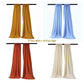 Backdrop Drape Curtain 5 Feet Wide x 15 Feet High, Polyester Poplin SEAMLESS 1 SETS. - New Creations Fabric & Foam Inc