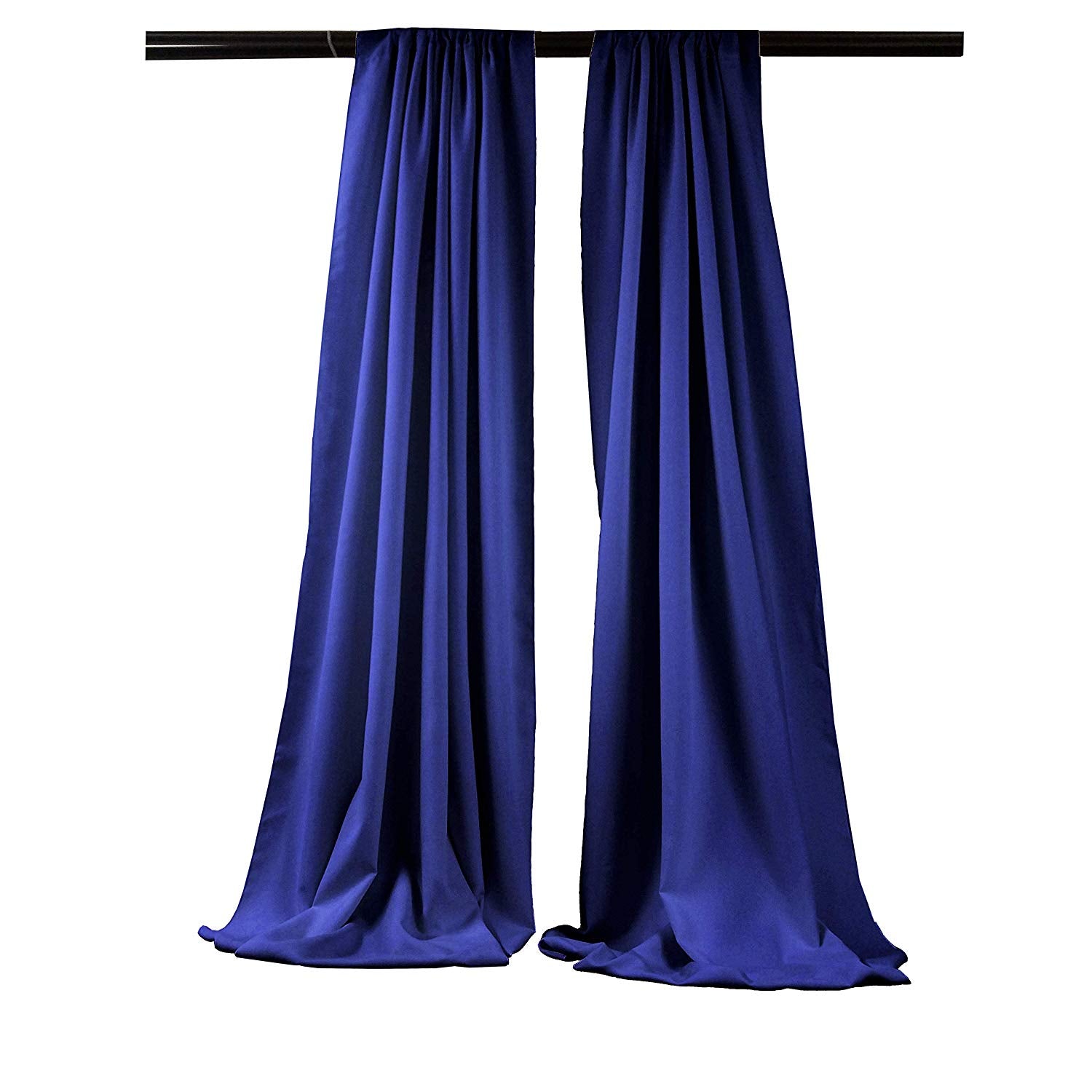 Backdrop Drape Curtain 5 Feet Wide x 20 Feet High, Polyester Poplin SEAMLESS 1 SETS. - New Creations Fabric & Foam Inc
