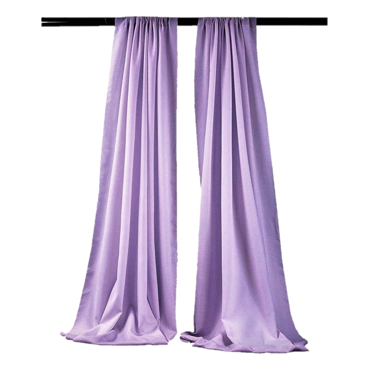 Backdrop Drape Curtain 5 Feet Wide x 20 Feet High, Polyester Poplin SEAMLESS 1 SETS. - New Creations Fabric & Foam Inc
