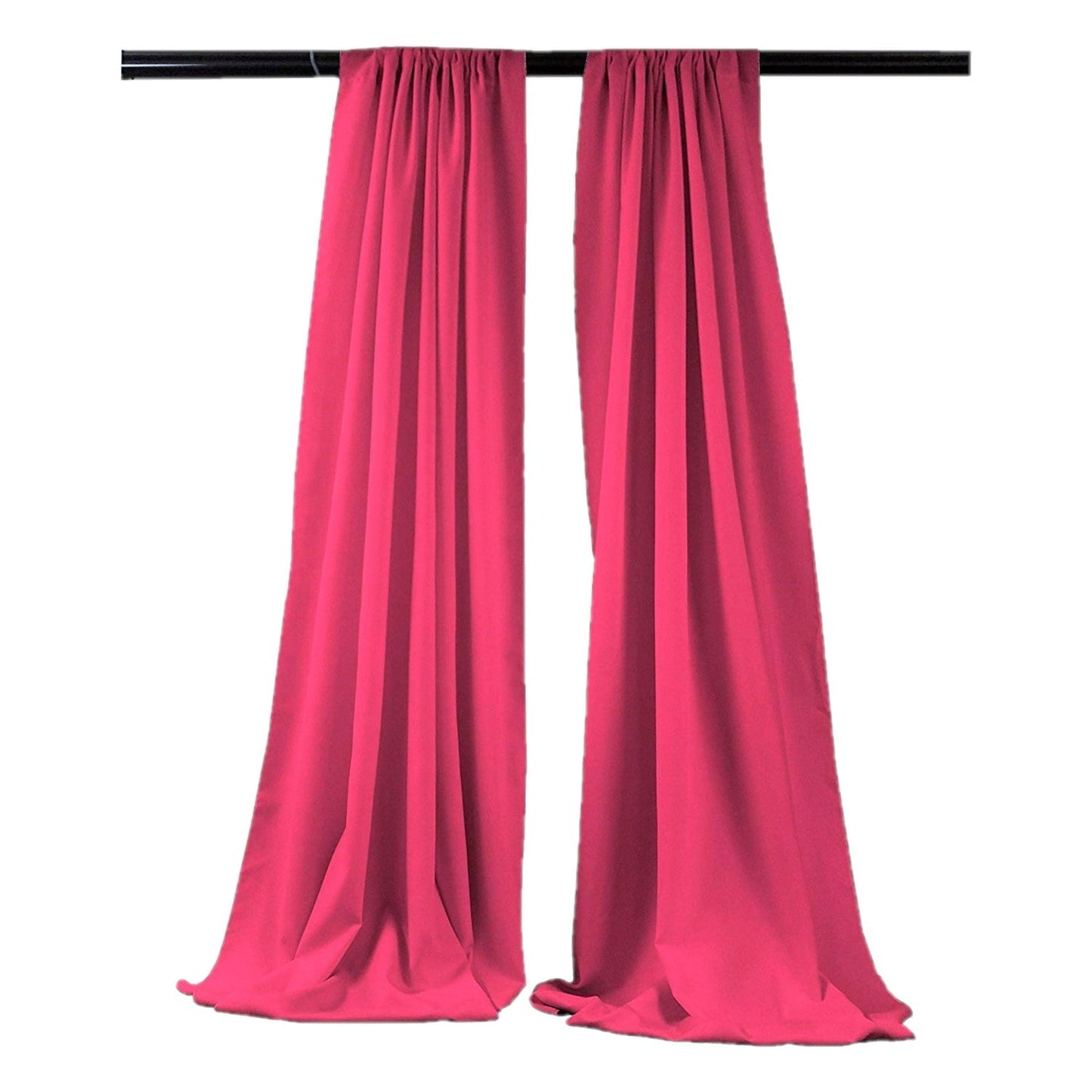 Backdrop Drape Curtain 5 Feet Wide x 20 Feet High, Polyester Poplin SEAMLESS 1 SETS. - New Creations Fabric & Foam Inc