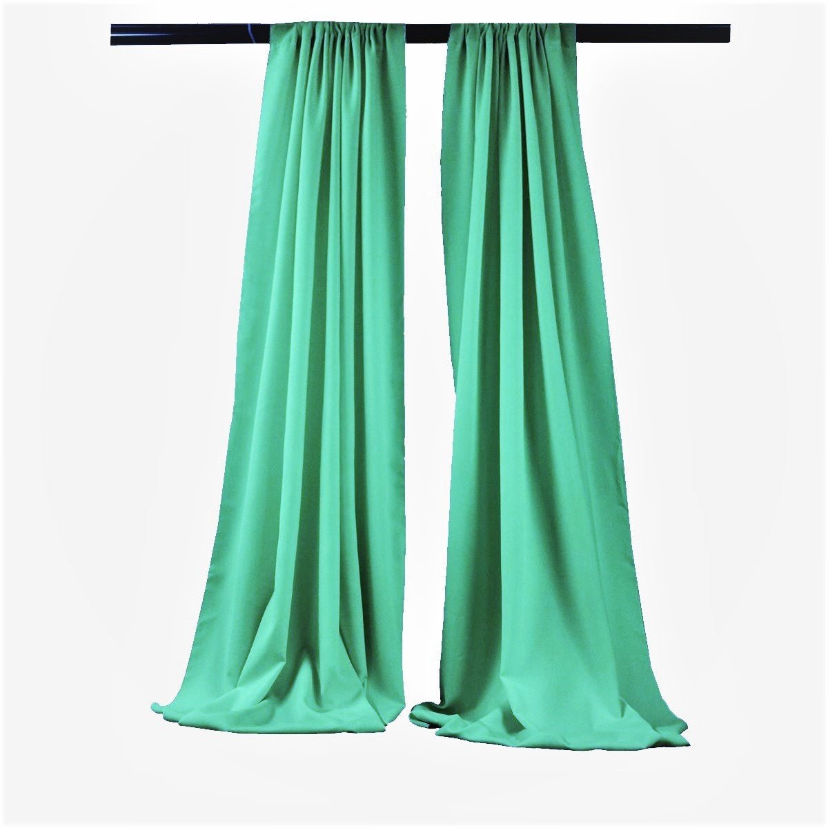 Backdrop Drape Curtain 5 Feet Wide x 6 Feet High, Polyester Poplin SEAMLESS 1 SETS. - New Creations Fabric & Foam Inc