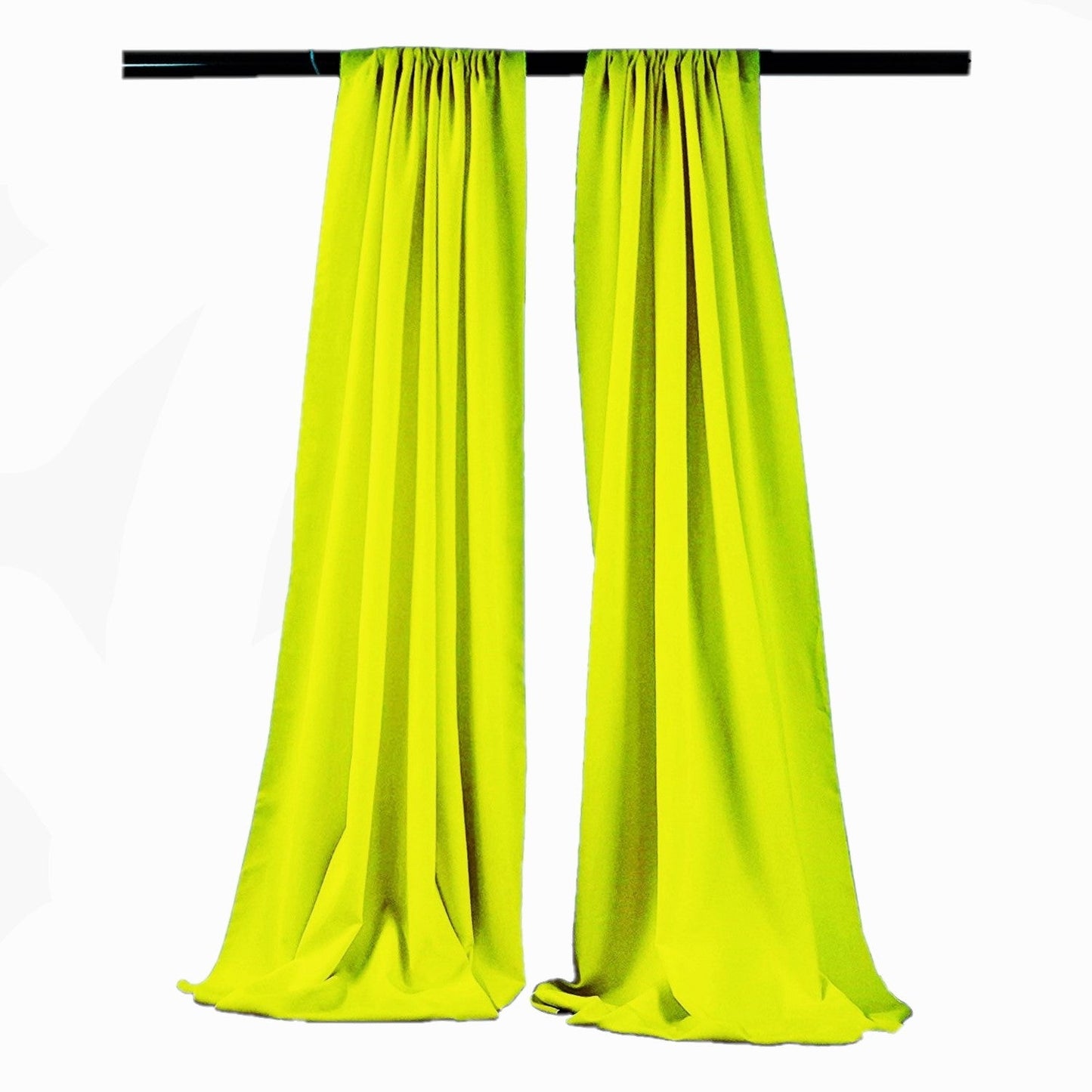 Backdrop Drape Curtain 5 Feet Wide x 6 Feet High, Polyester Poplin SEAMLESS 1 SETS. - New Creations Fabric & Foam Inc