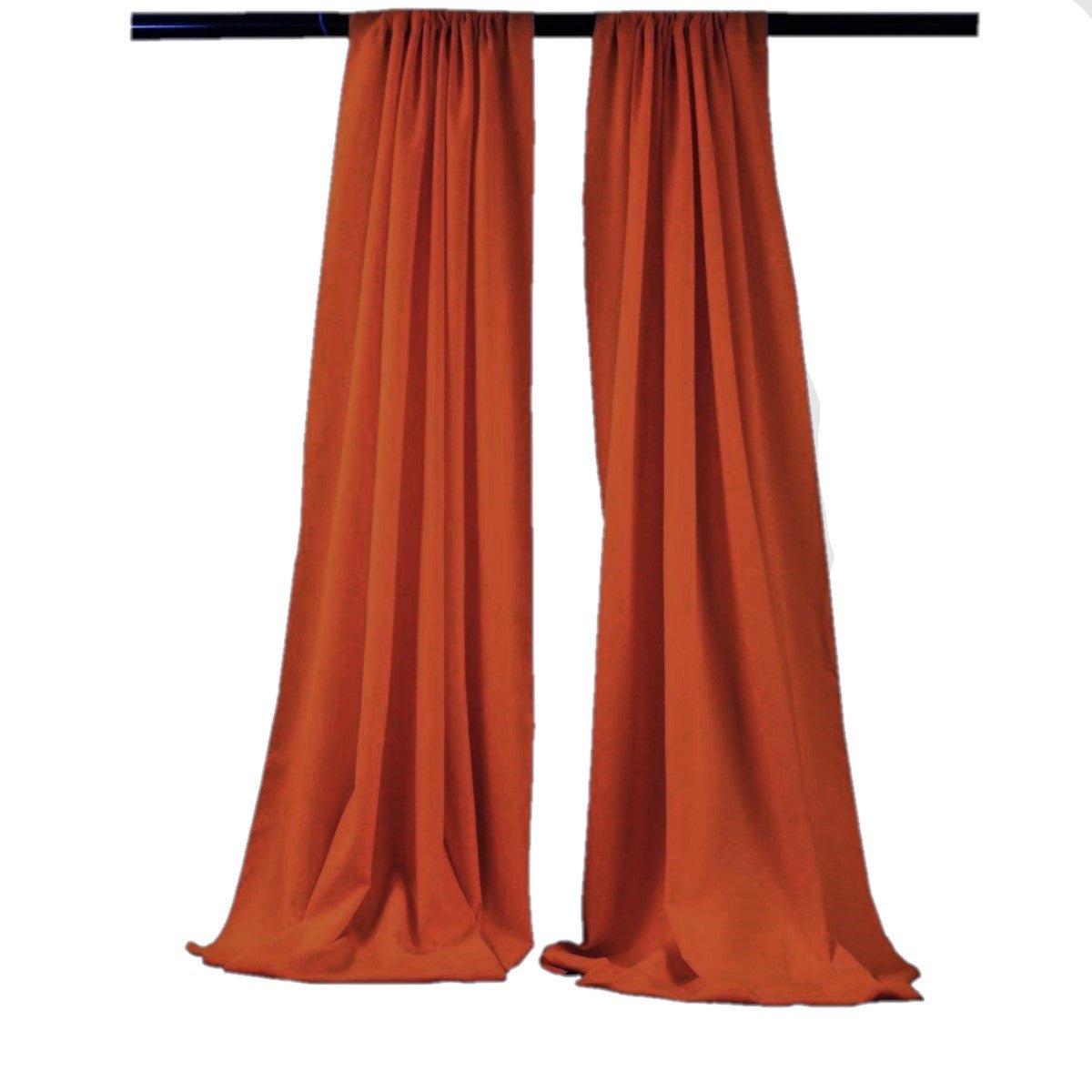 Backdrop Drape Curtain 5 Feet Wide x 6 Feet High, Polyester Poplin SEAMLESS 1 SETS. - New Creations Fabric & Foam Inc