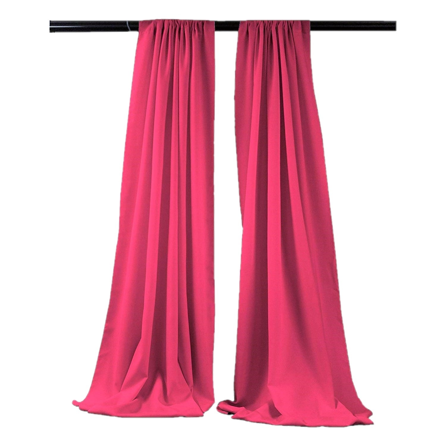 Backdrop Drape Curtain 5 Feet Wide x 8 Feet High, Polyester Poplin SEAMLESS 1 SETS. - New Creations Fabric & Foam Inc
