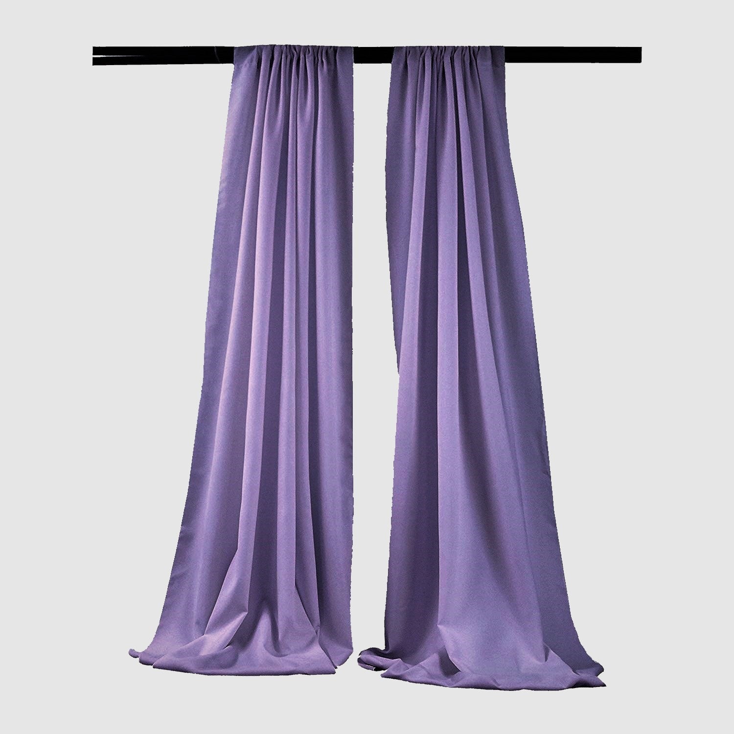 Backdrop Drape Curtain 5 Feet Wide x 9 Feet High, Polyester Poplin SEAMLESS 1 SETS. - New Creations Fabric & Foam Inc